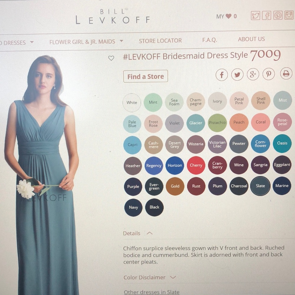 Bill Levkoff Bridesmaid Dress